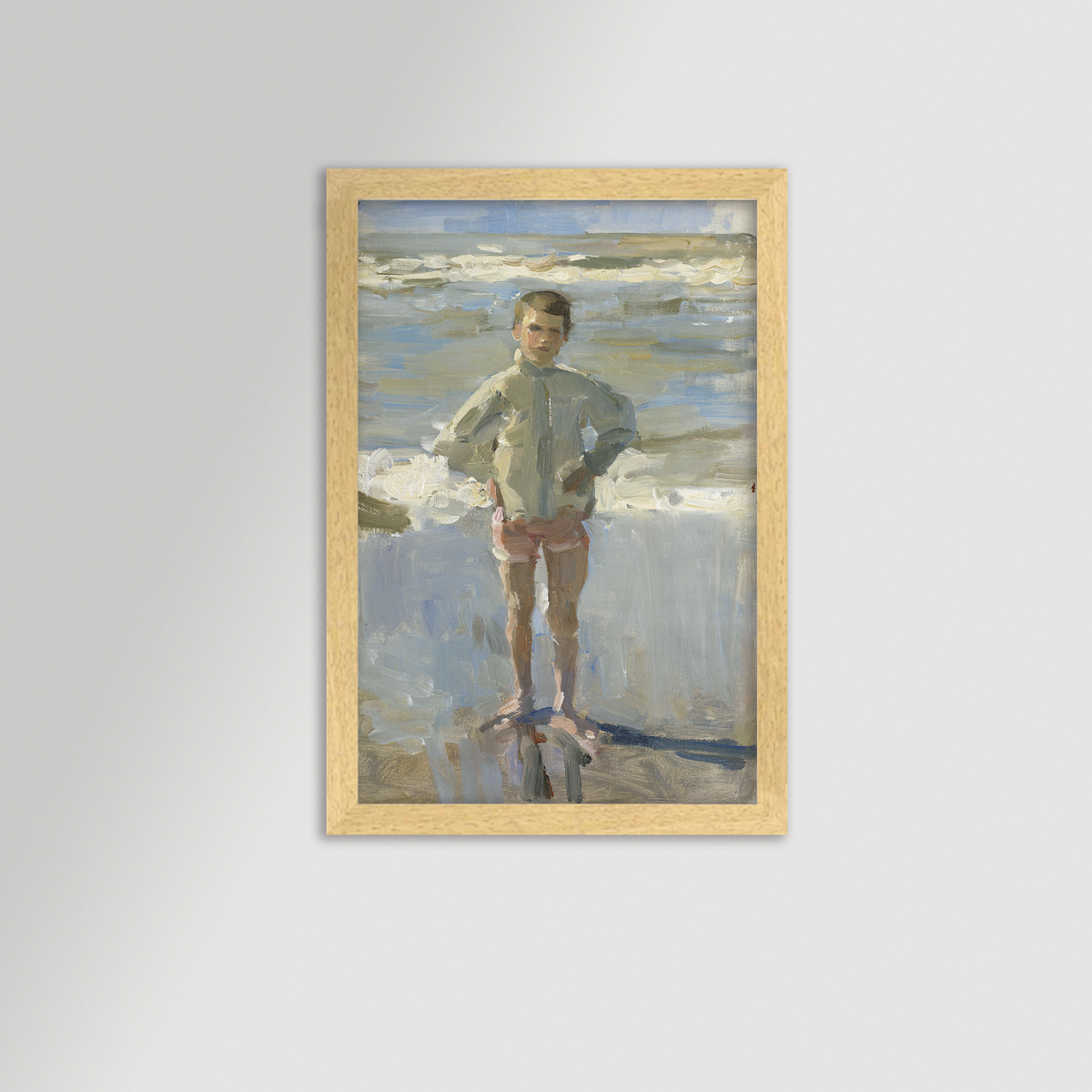 Painterly Beach Boy Archival Reproduction Art Print