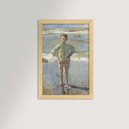 Painterly Beach Boy Archival Reproduction Art Print
