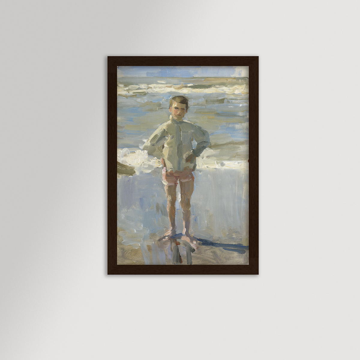 Painterly Beach Boy Archival Reproduction Art Print