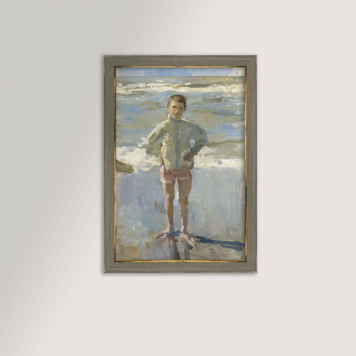 Painterly Beach Boy Archival Reproduction Art Print