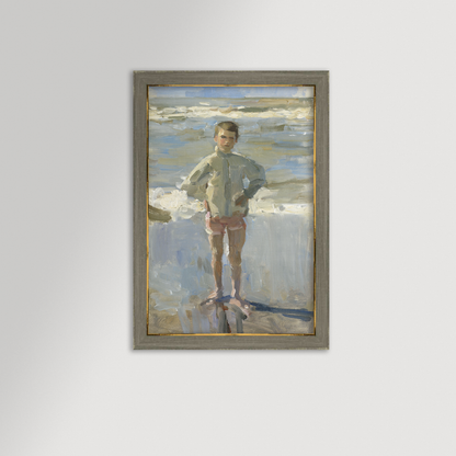 Painterly Beach Boy Archival Reproduction Art Print