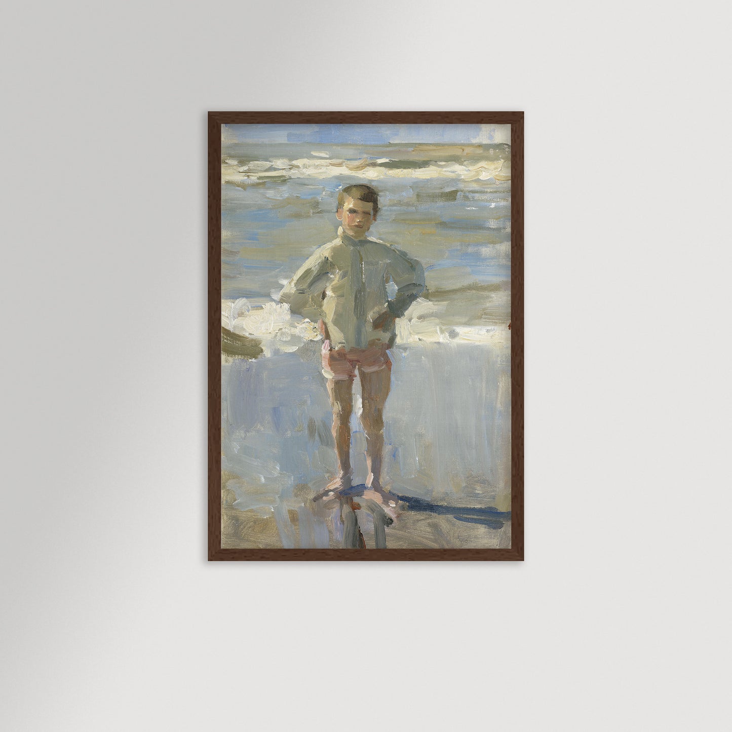 Painterly Beach Boy Archival Reproduction Art Print