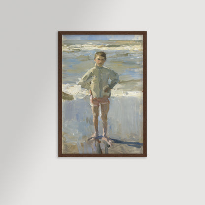 Painterly Beach Boy Archival Reproduction Art Print