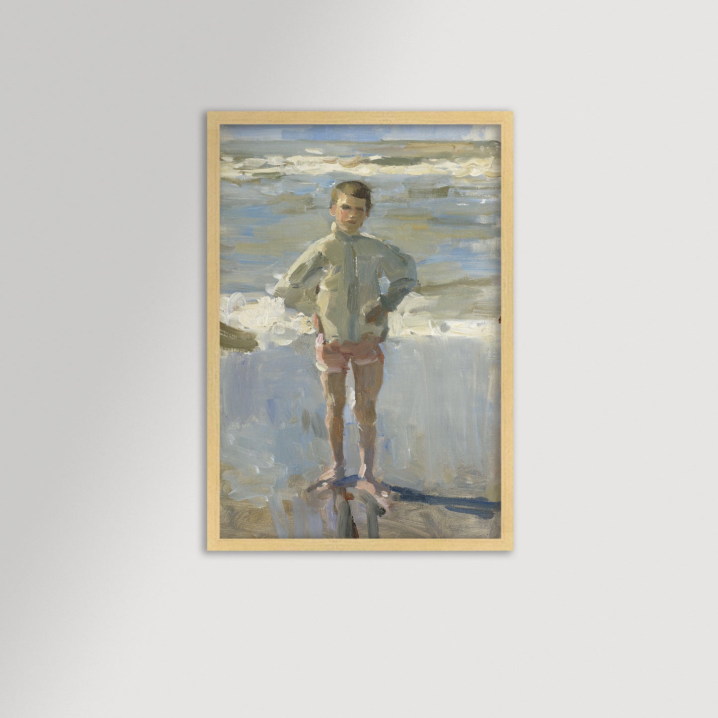 Painterly Beach Boy Archival Reproduction Art Print