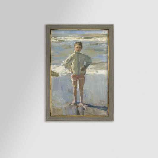 Painterly Beach Boy Archival Reproduction Art Print
