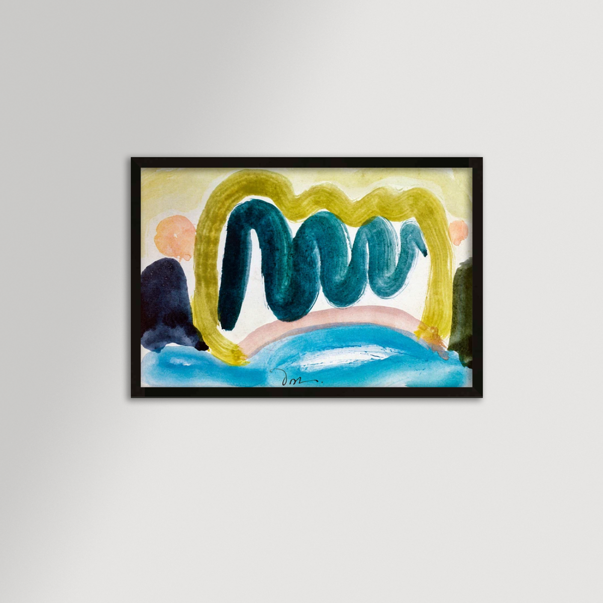 Pond in Sunlight Archival Reproduction Art Print