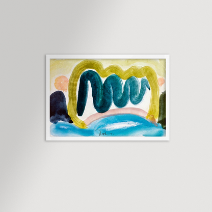 Pond in Sunlight Archival Reproduction Art Print