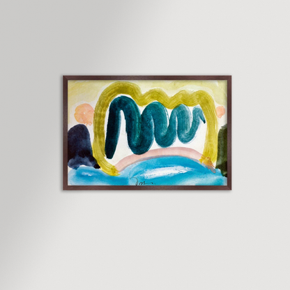 Pond in Sunlight Archival Reproduction Art Print