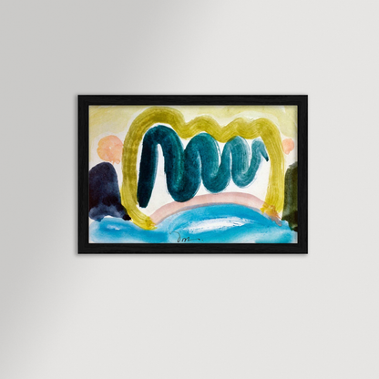 Pond in Sunlight Archival Reproduction Art Print