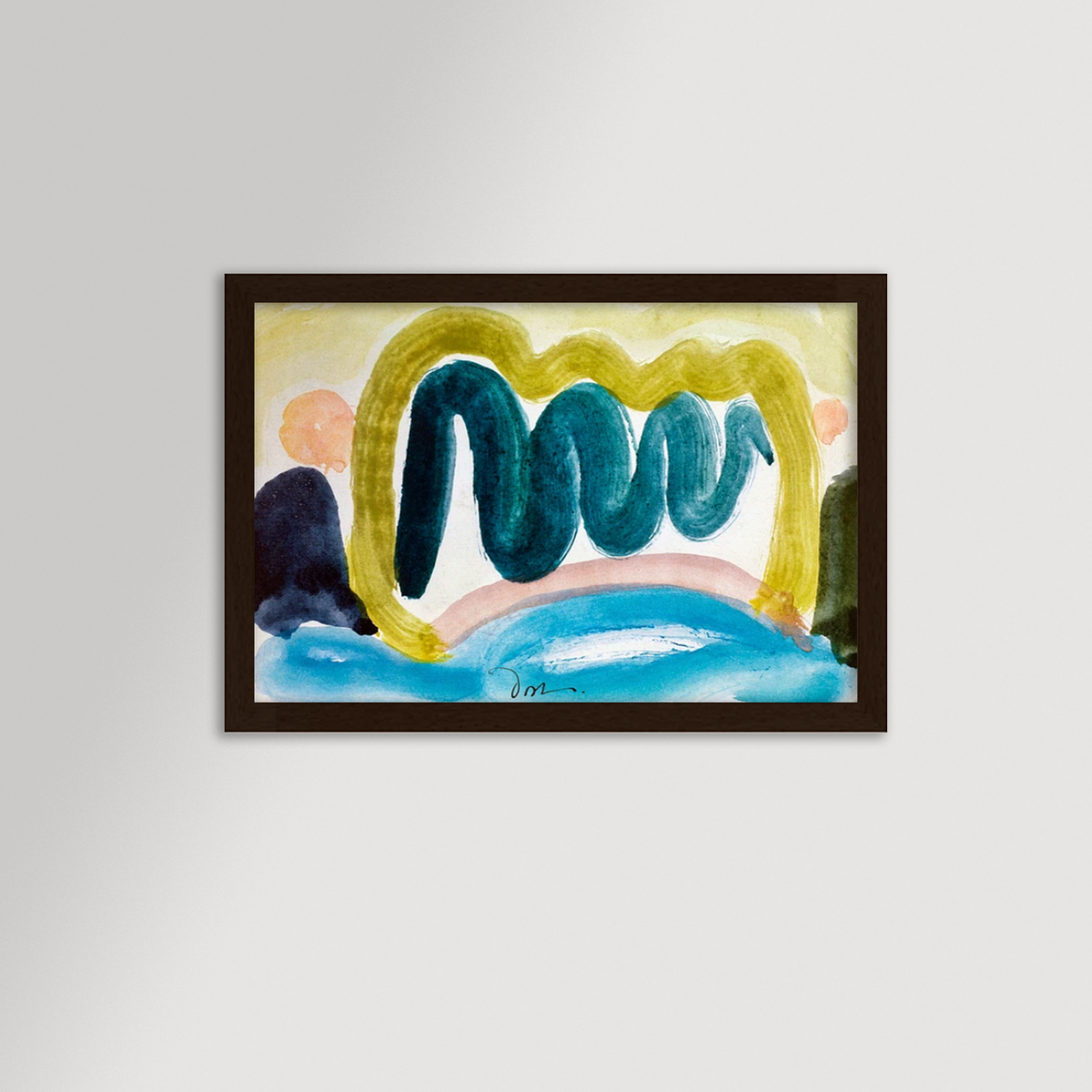 Pond in Sunlight Archival Reproduction Art Print