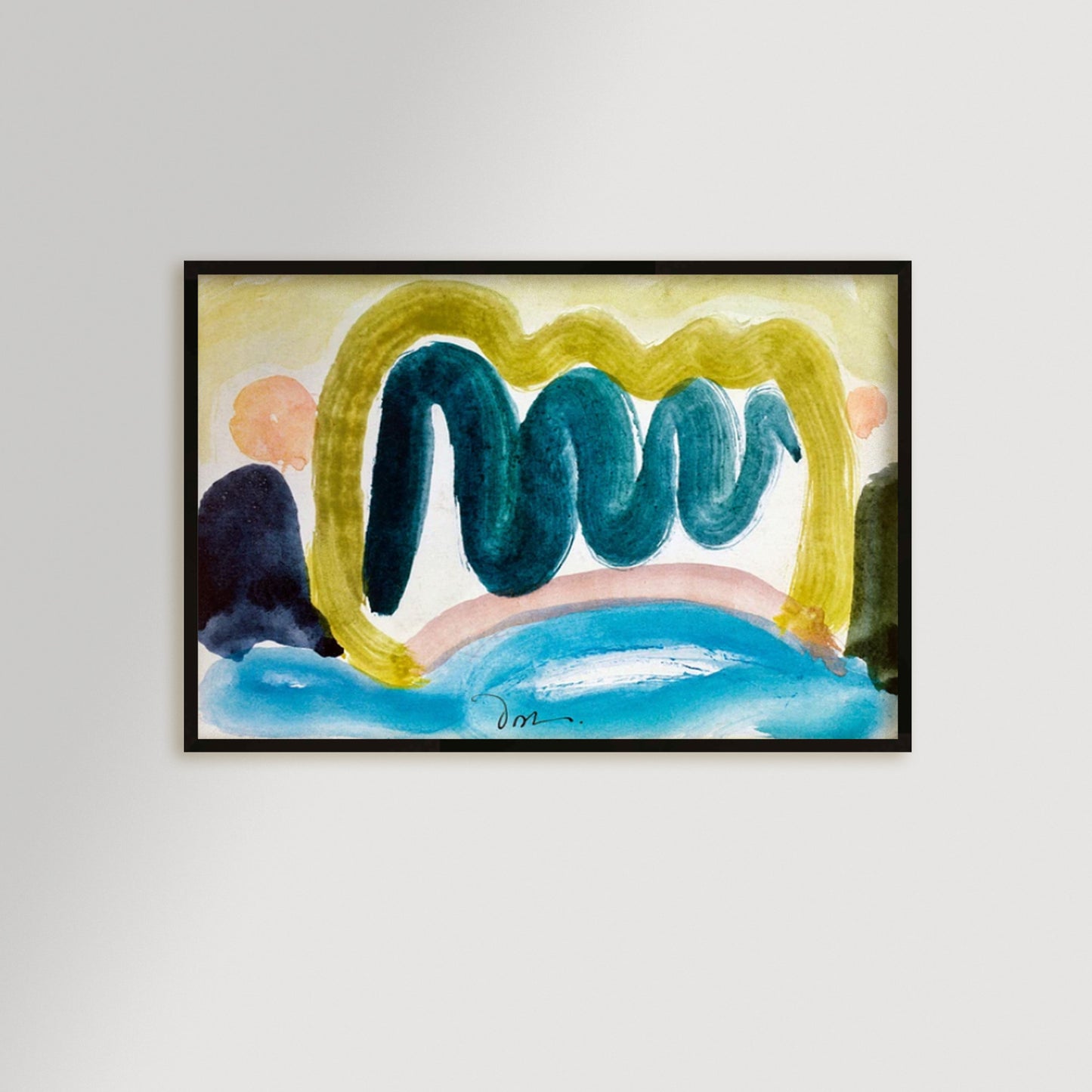 Pond in Sunlight Archival Reproduction Art Print