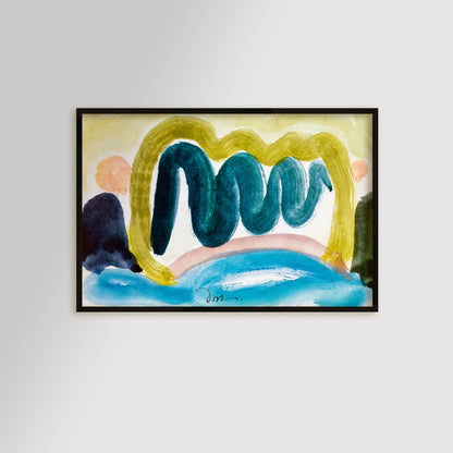 Pond in Sunlight Archival Reproduction Art Print