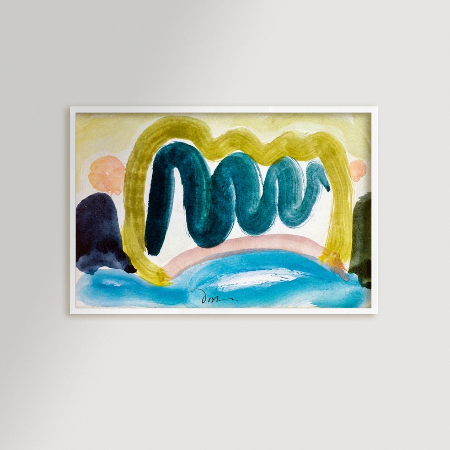 Pond in Sunlight Archival Reproduction Art Print