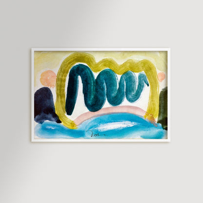 Pond in Sunlight Archival Reproduction Art Print