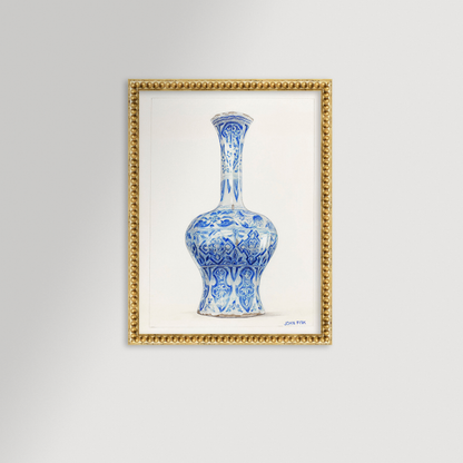 Chinoiserie Vase Archival Reproduction Art Print