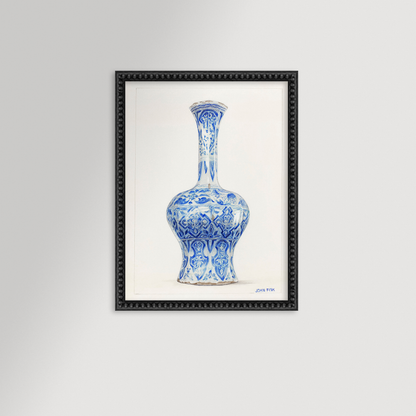 Chinoiserie Vase Archival Reproduction Art Print
