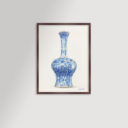 Chinoiserie Vase Archival Reproduction Art Print
