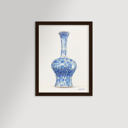 Chinoiserie Vase Archival Reproduction Art Print
