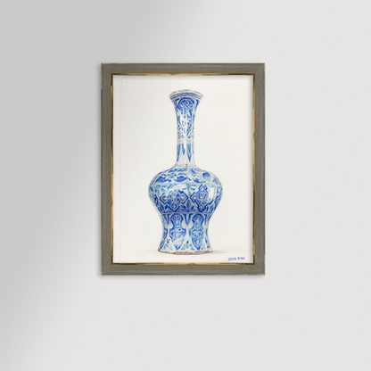 Chinoiserie Vase Archival Reproduction Art Print