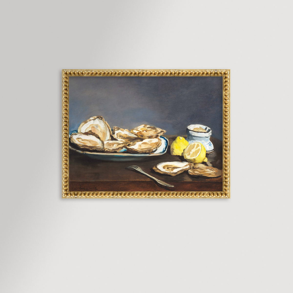 Oysters Still Life Archival Reproduction Art Print