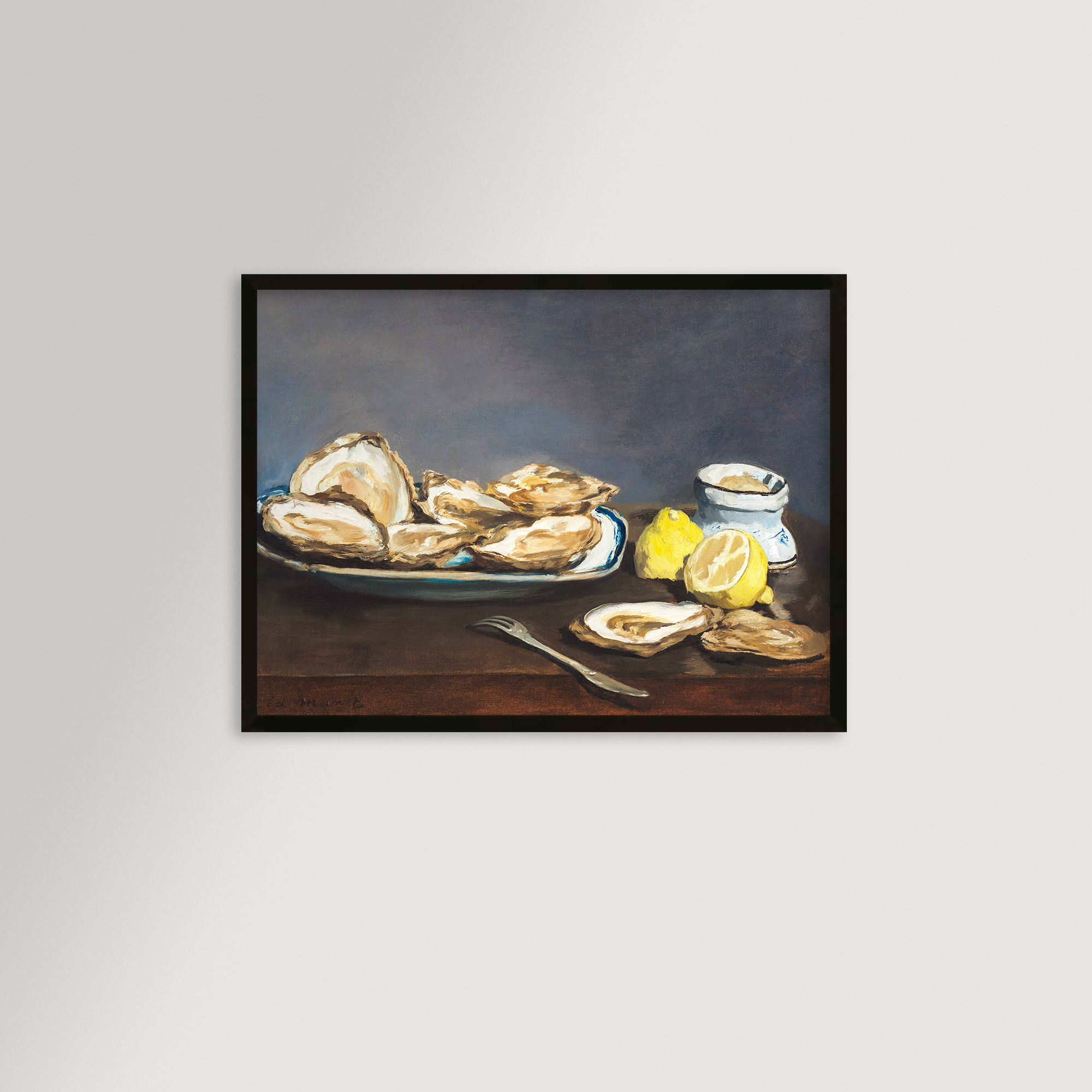 Oysters Still Life Archival Reproduction Art Print