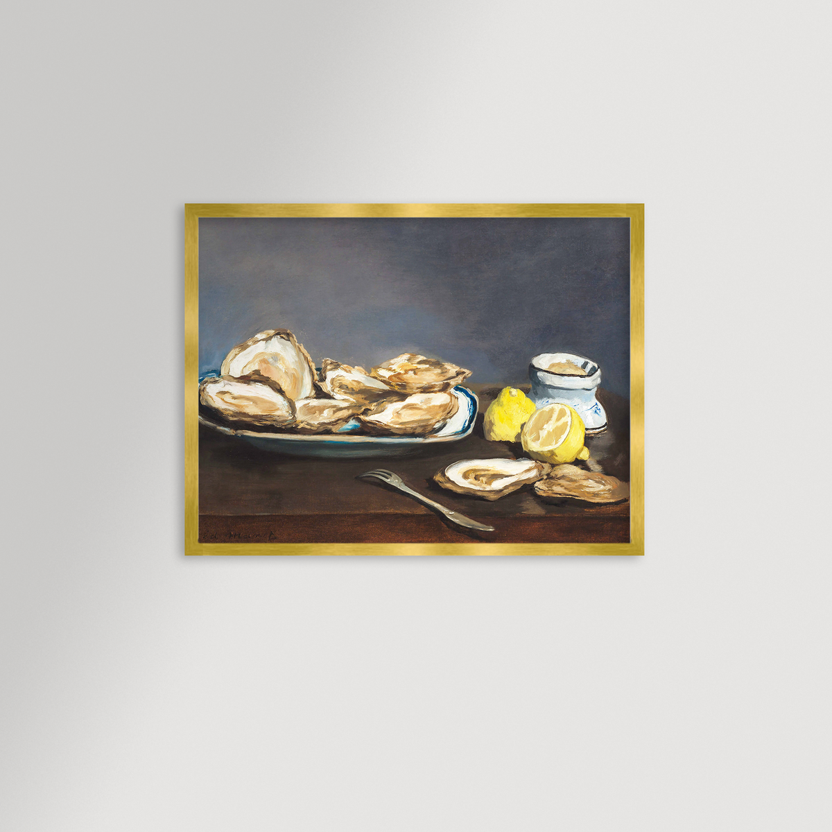Oysters Still Life Archival Reproduction Art Print
