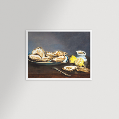 Oysters Still Life Archival Reproduction Art Print