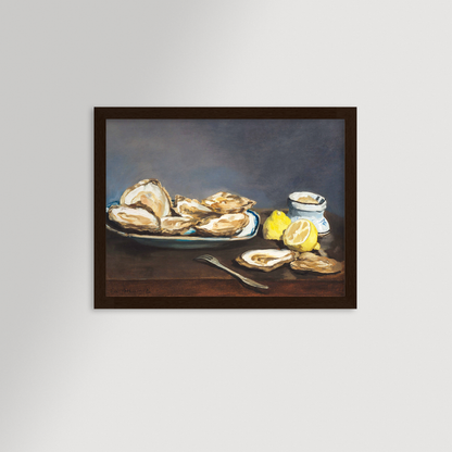 Oysters Still Life Archival Reproduction Art Print