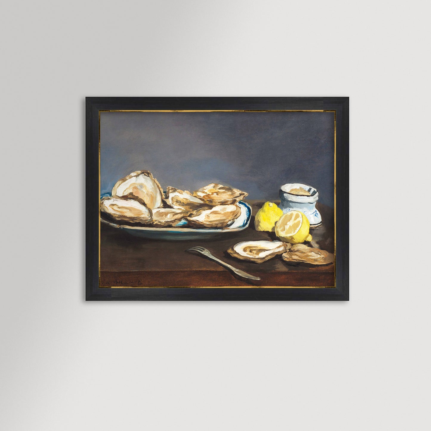Oysters Still Life Archival Reproduction Art Print
