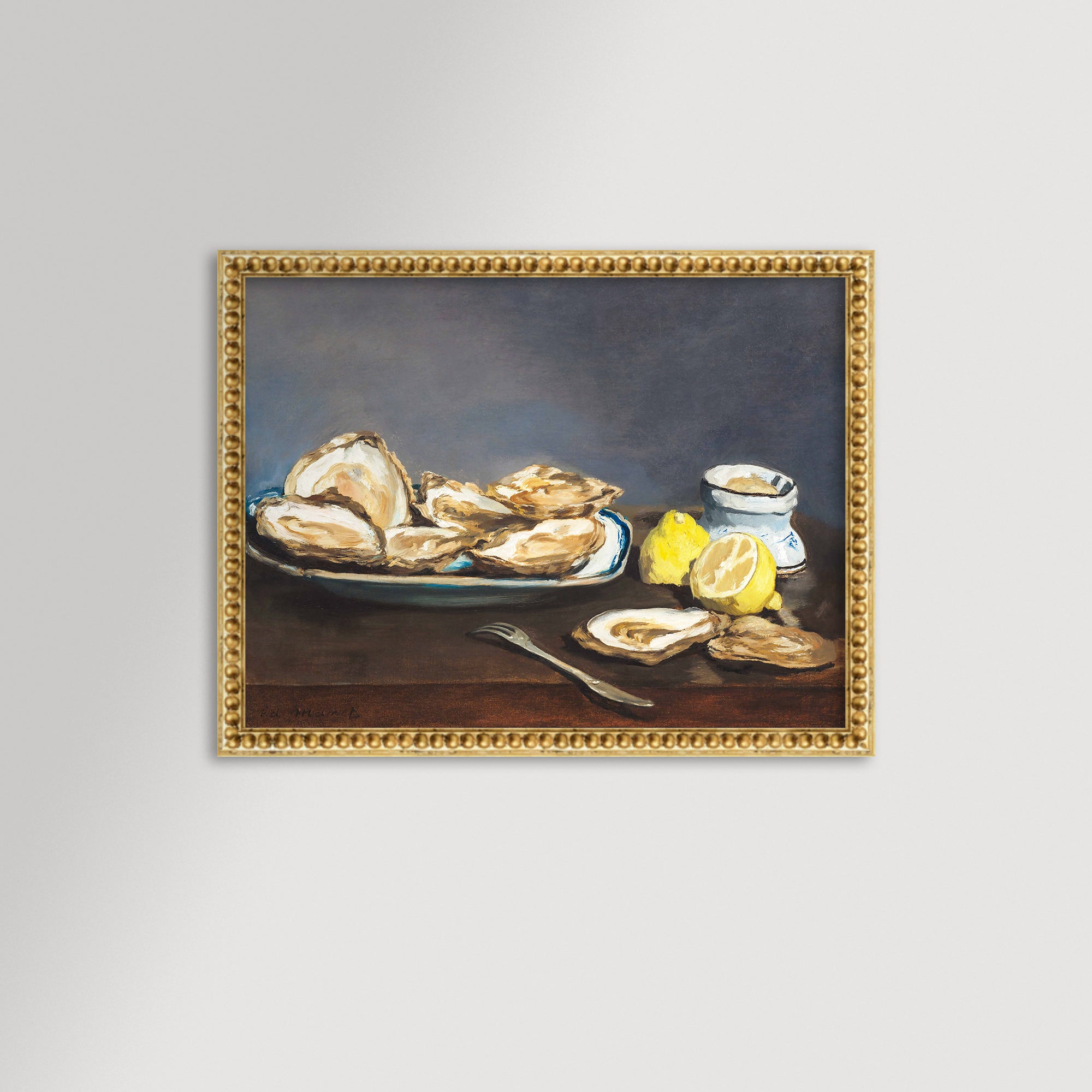 Oysters Still Life Archival Reproduction Art Print