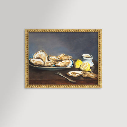 Oysters Still Life Archival Reproduction Art Print