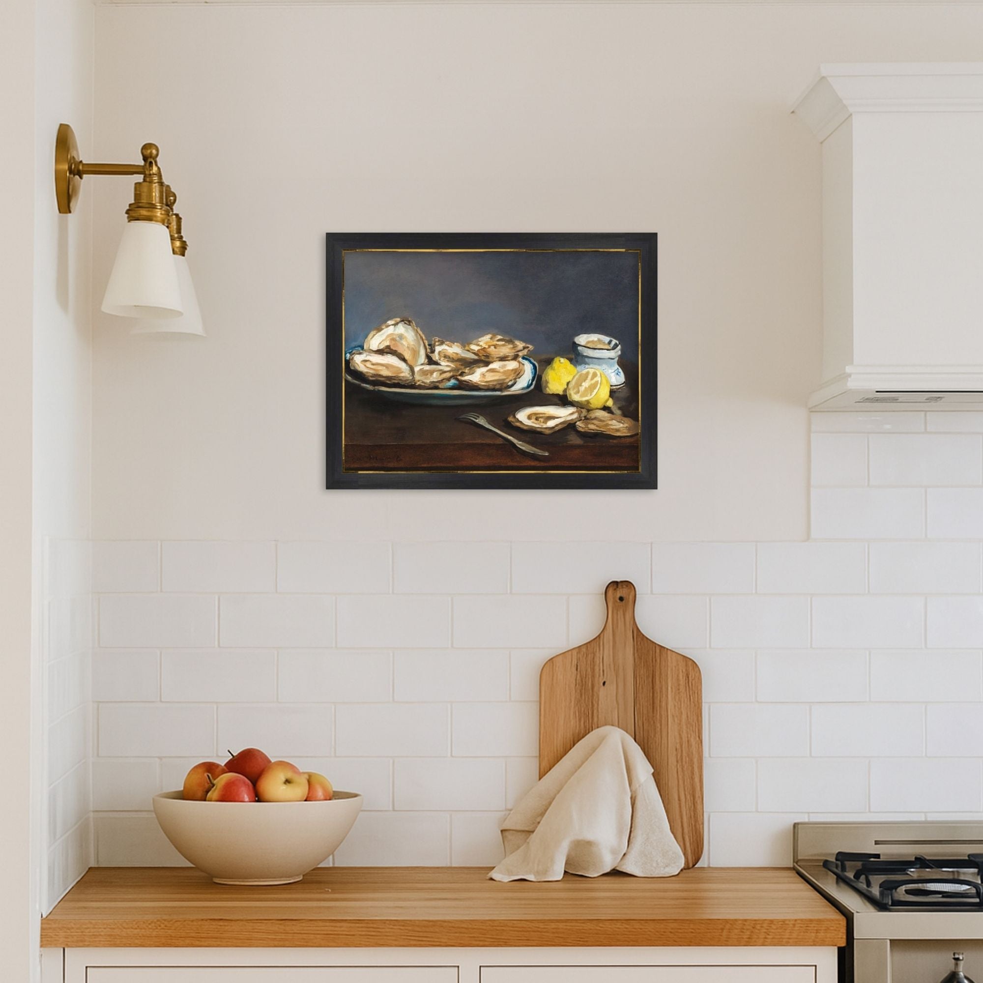 Oysters Still Life Archival Reproduction Art Print