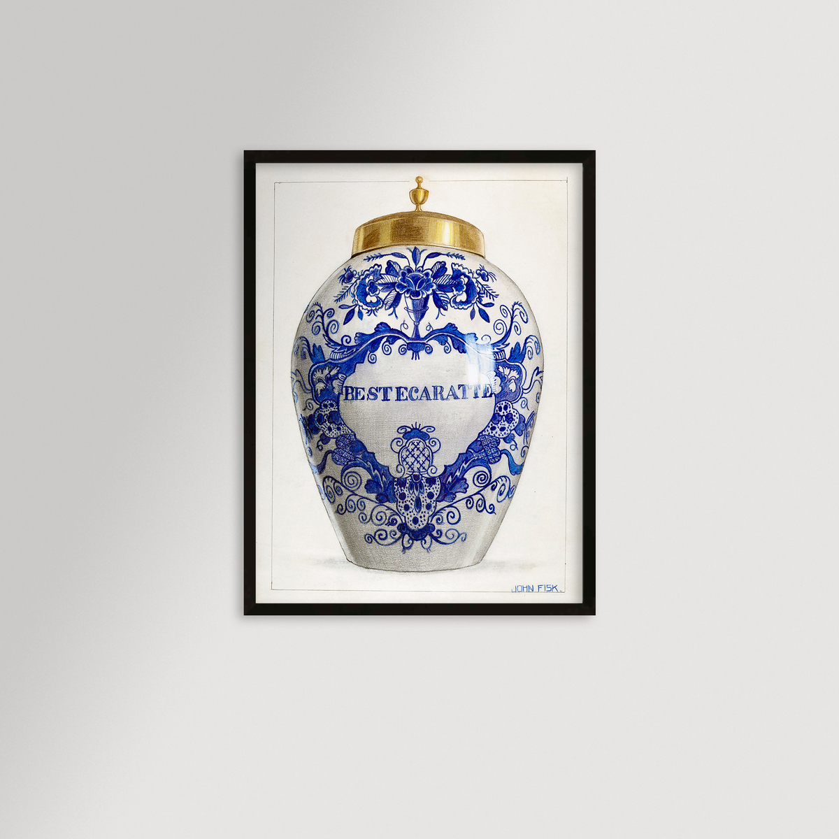 Chinoiserie Ginger Jar Archival Reproduction Art Print