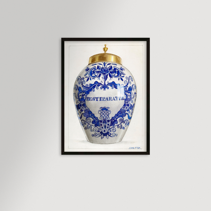 Chinoiserie Ginger Jar Archival Reproduction Art Print