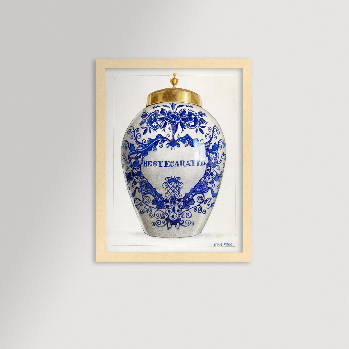Chinoiserie Ginger Jar Archival Reproduction Art Print