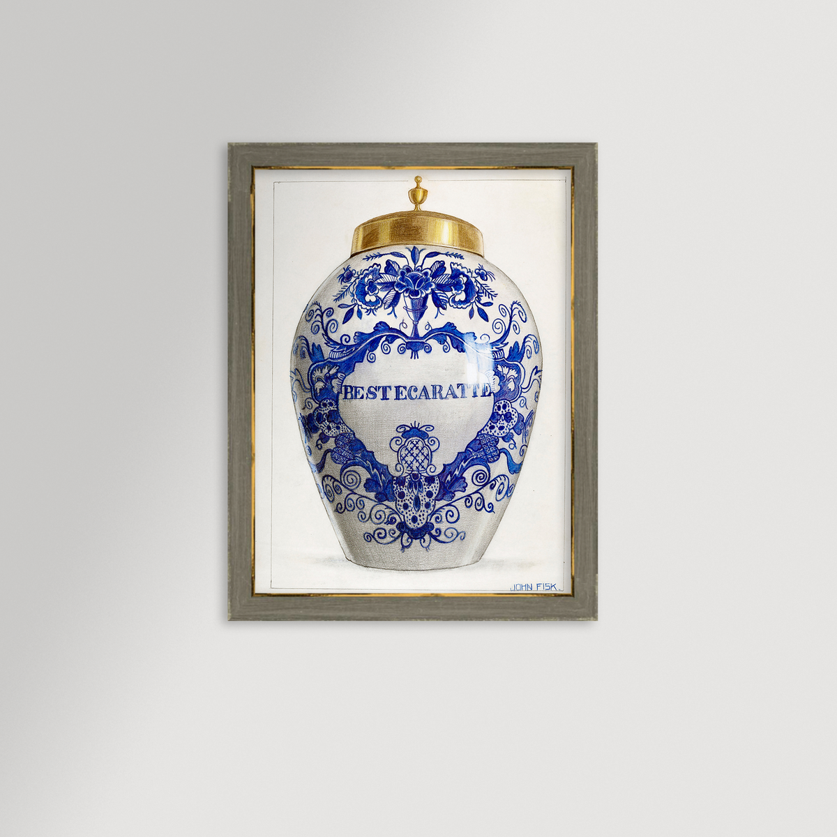 Chinoiserie Ginger Jar Archival Reproduction Art Print