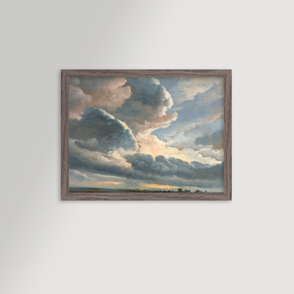Cloud Landscape Archival Reproduction Art Print