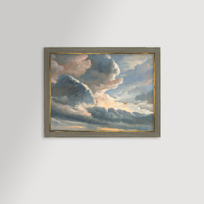 Cloud Landscape Archival Reproduction Art Print