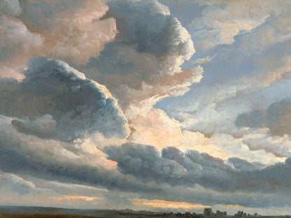 Cloud Landscape Archival Reproduction Art Print