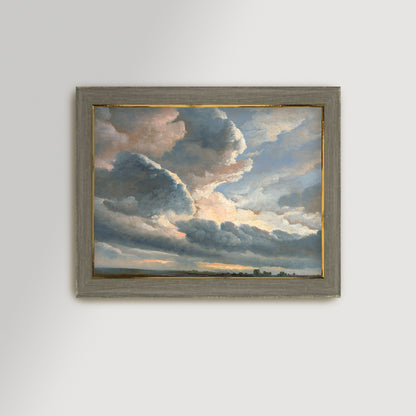Cloud Landscape Archival Reproduction Art Print