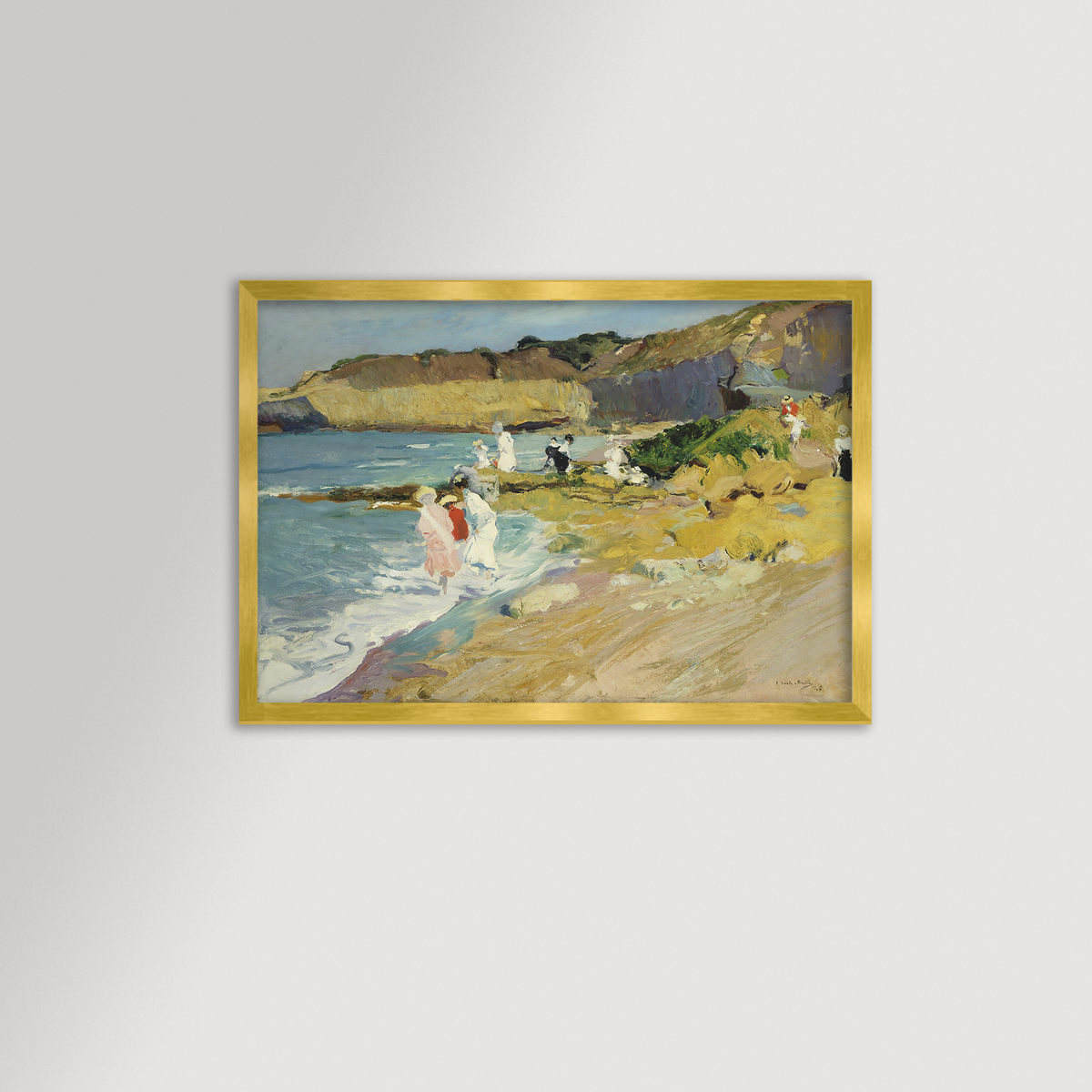 Impressionist Coastal Beach Archival Reproduction Art Print