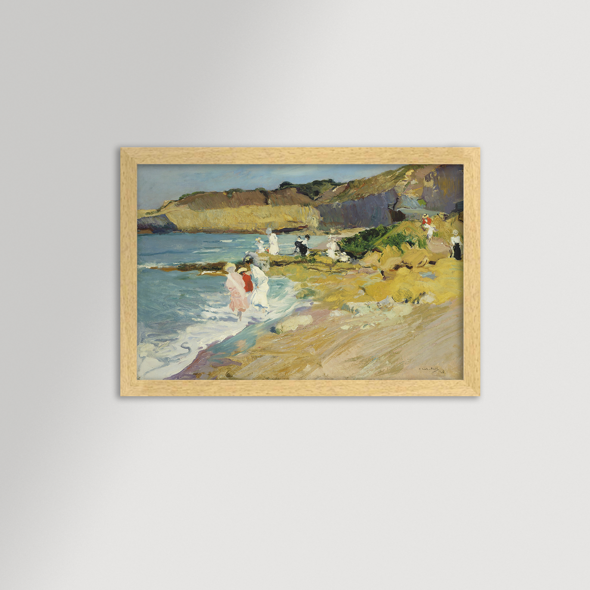 Impressionist Coastal Beach Archival Reproduction Art Print