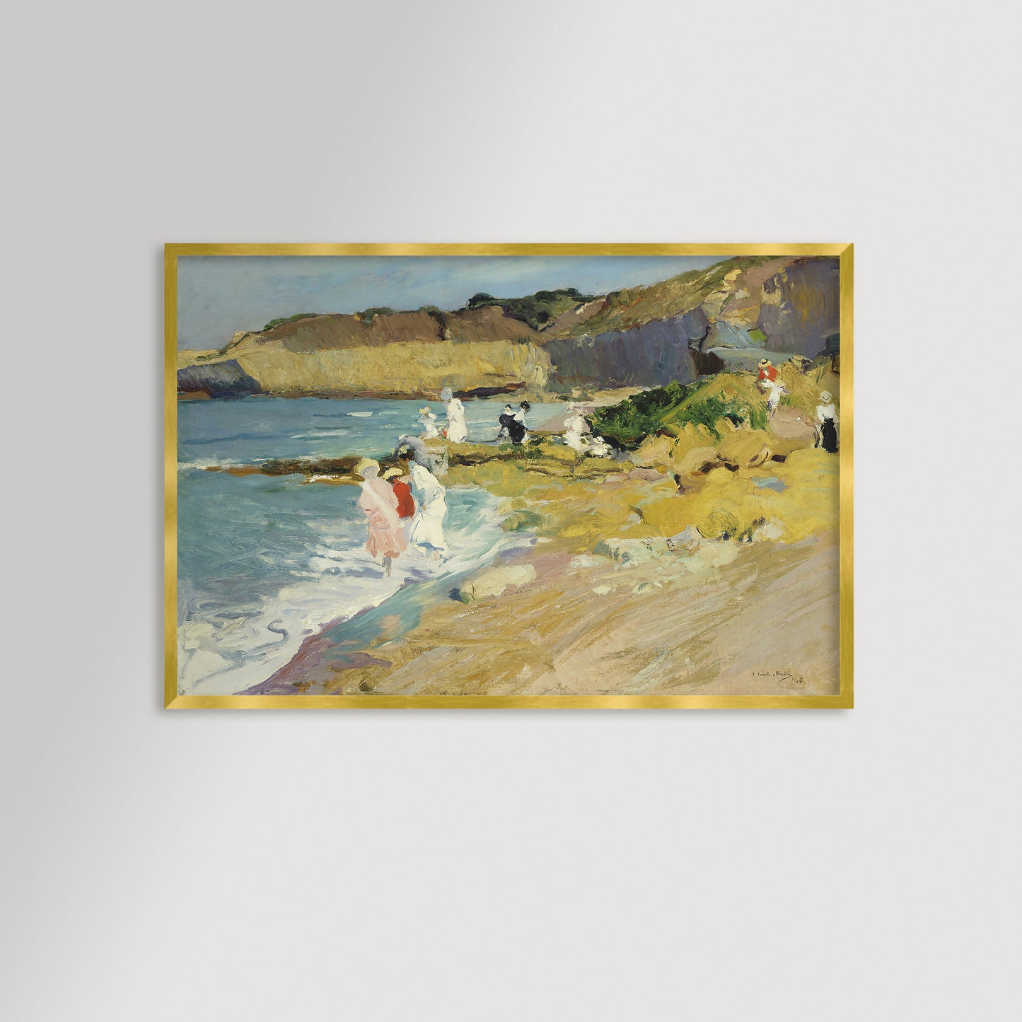Impressionist Coastal Beach Archival Reproduction Art Print