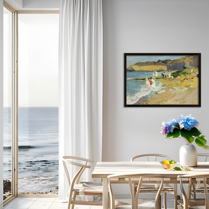 Impressionist Coastal Beach Archival Reproduction Art Print