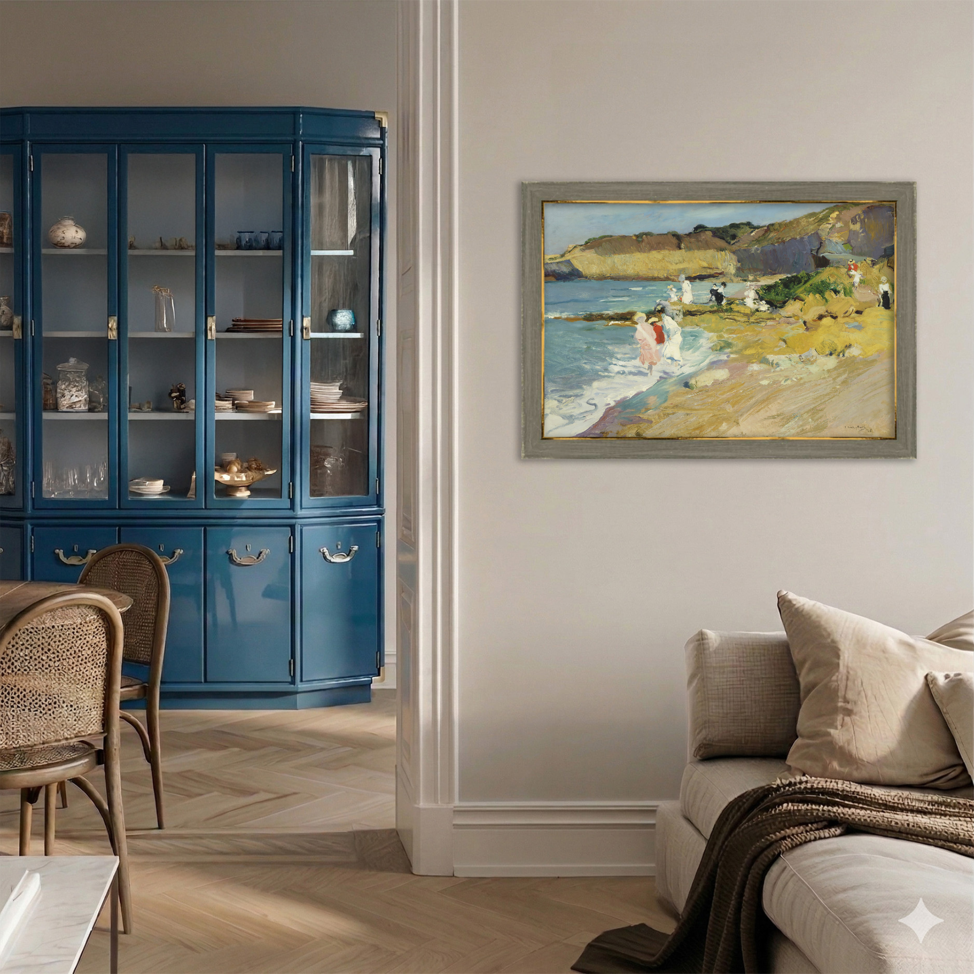 Impressionist Coastal Beach Archival Reproduction Art Print