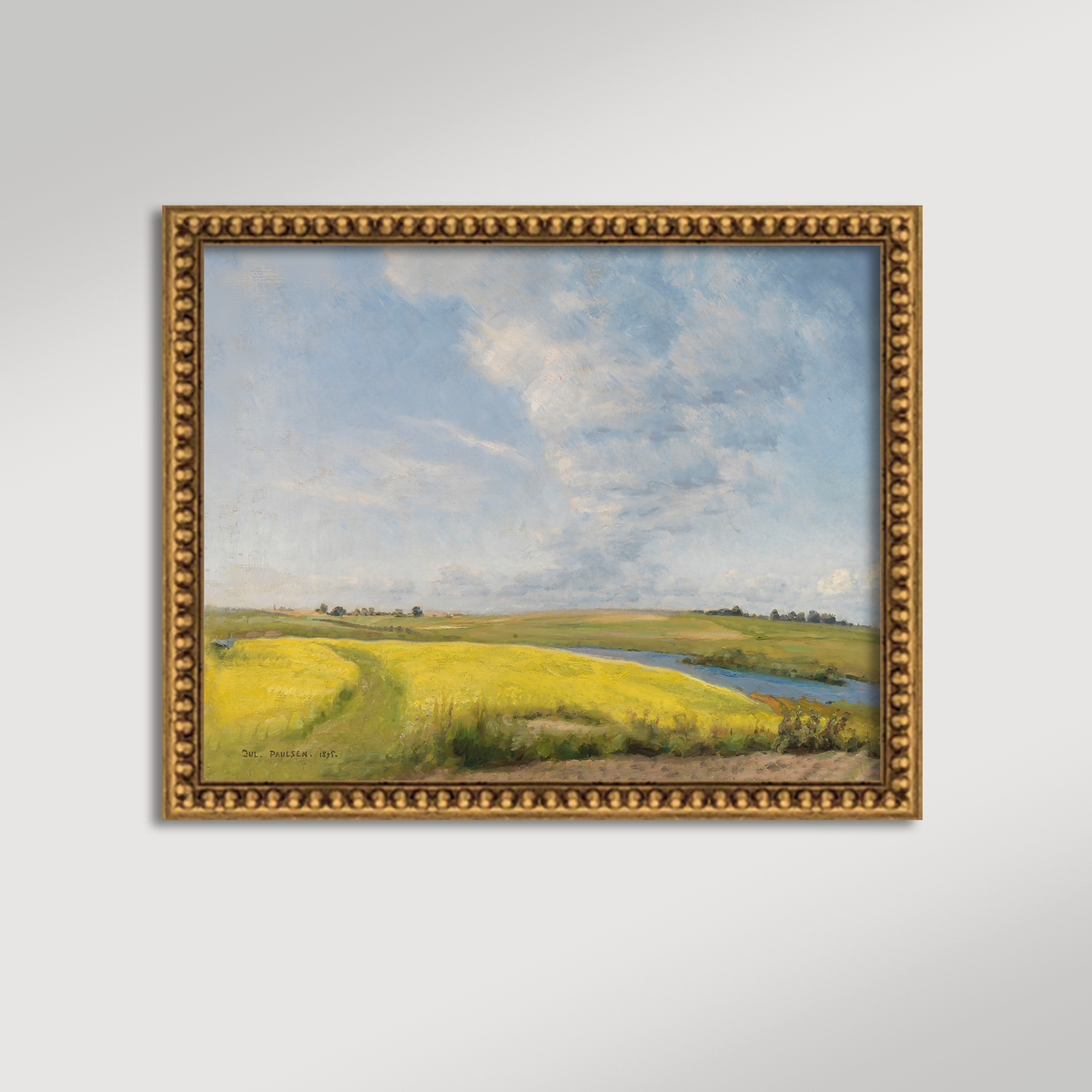 Mustard Field Archival Reproduction Art Print