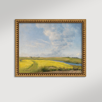 Mustard Field Archival Reproduction Art Print