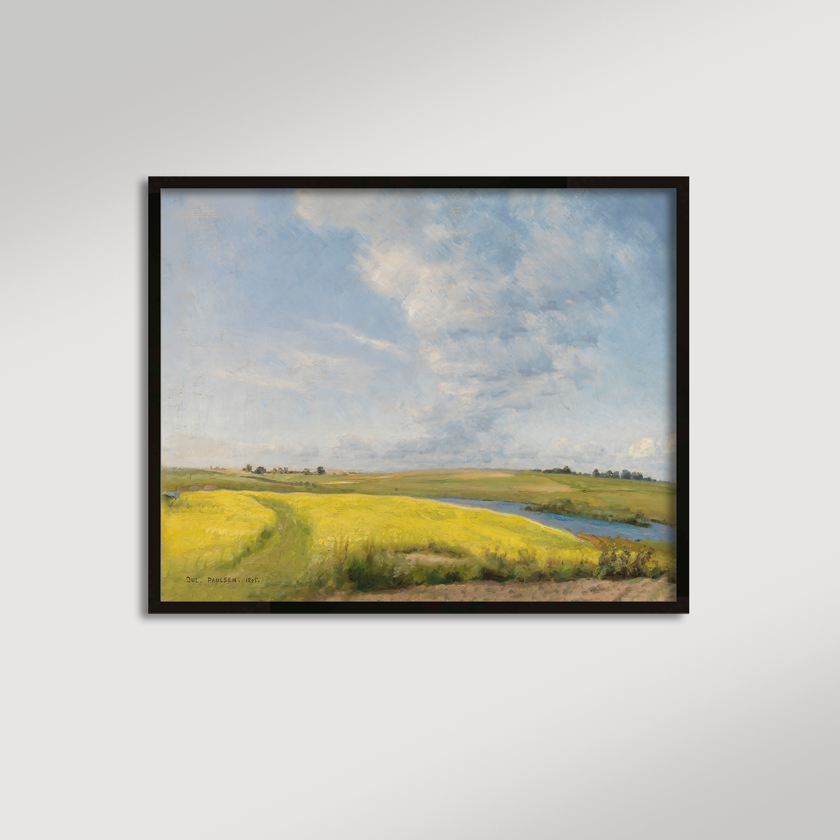 Mustard Field Archival Reproduction Art Print
