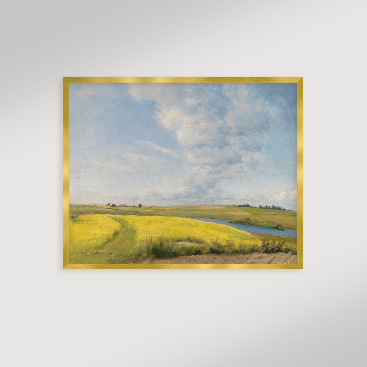 Mustard Field Archival Reproduction Art Print
