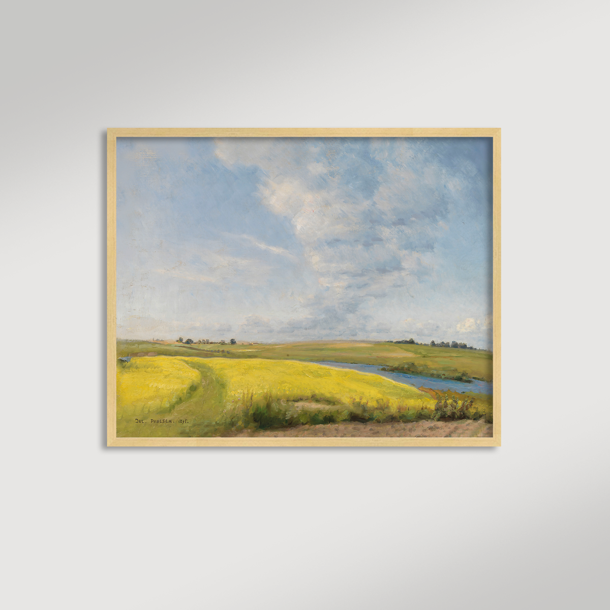 Mustard Field Archival Reproduction Art Print